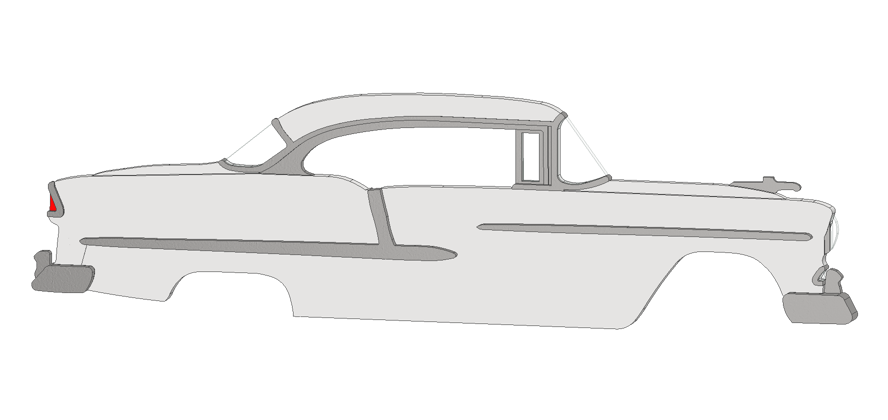 1955 Hardtop BelAir Magnet