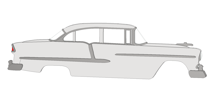 1955 4 Door Sedan BelAir Magnet