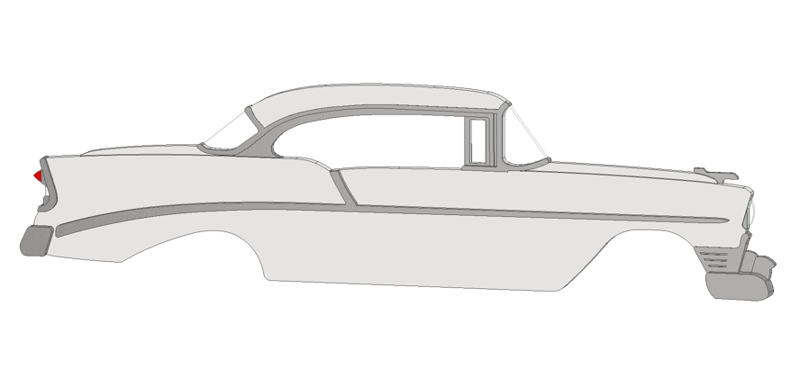 1956 2 Door Hardtop 210 Magnet