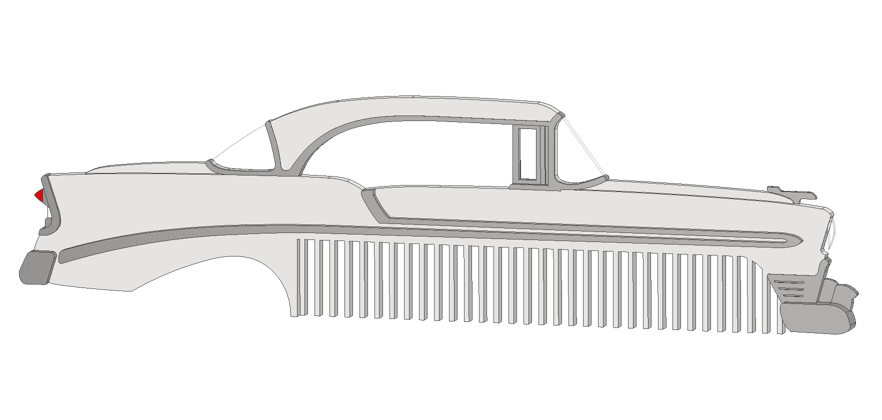 1956 4 Door Hardtop Belair Comb