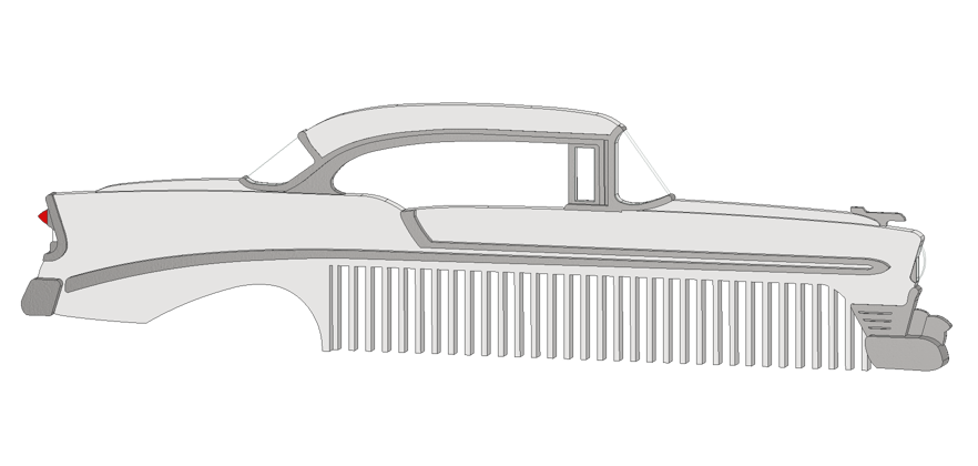 1956 2 Door Hardtop BelAir Comb
