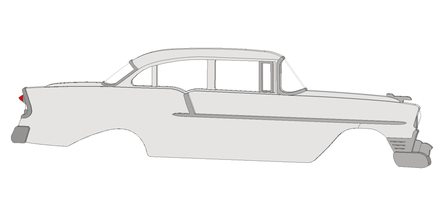 1956 4 Door Sedan 150 Magnet