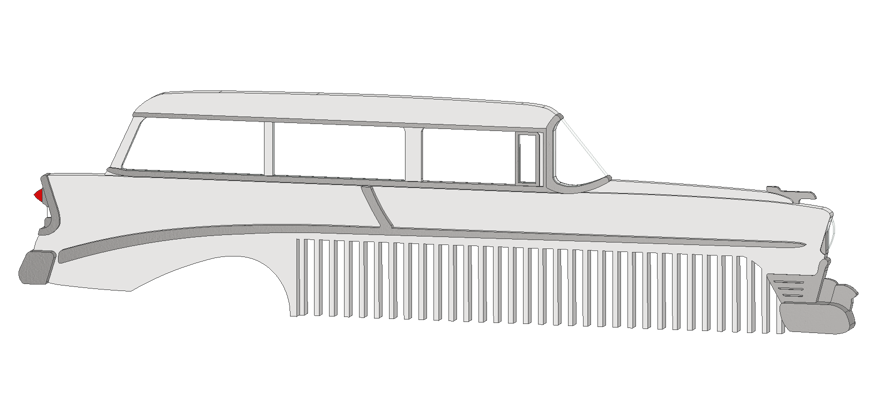 1956 2 Door Wagon 210 Comb