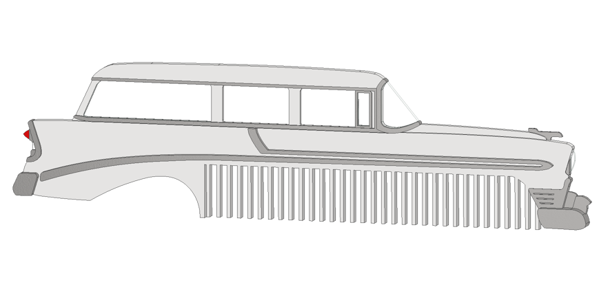 1956 4 Door Wagon BelAir Comb