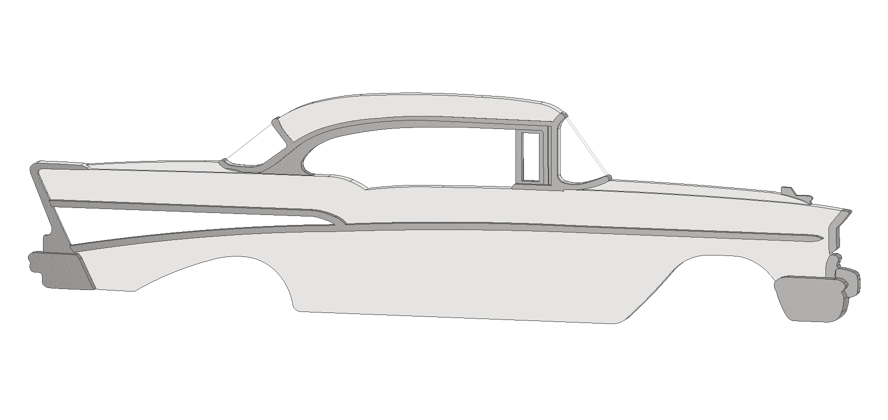1957 2 Door Hardtop 210 Magnet