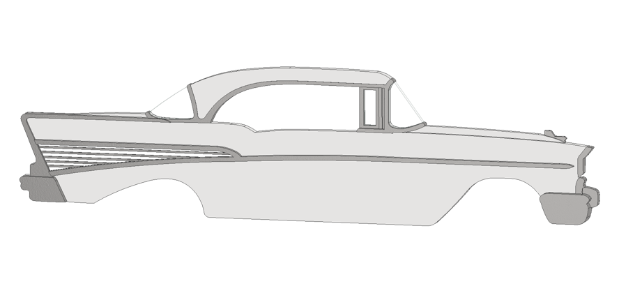 1957 4 Door Hardtop BelAir Magnet
