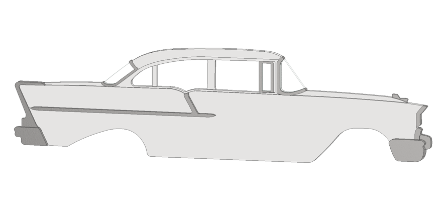 1957 4 Door Sedan 150 Magnet