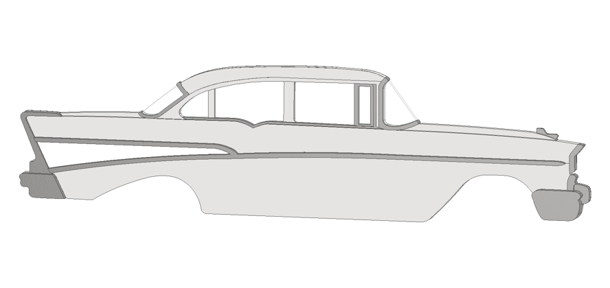 1957 4 Door Sedan 210 Magnet