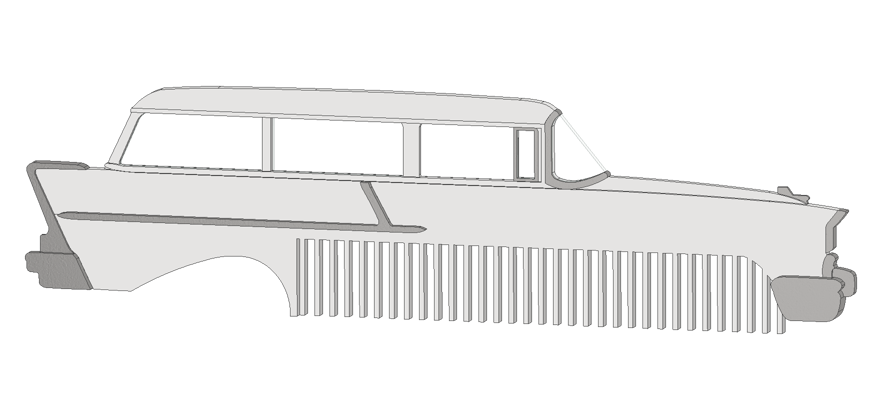 1957 2 Door Wagon 150 Comb