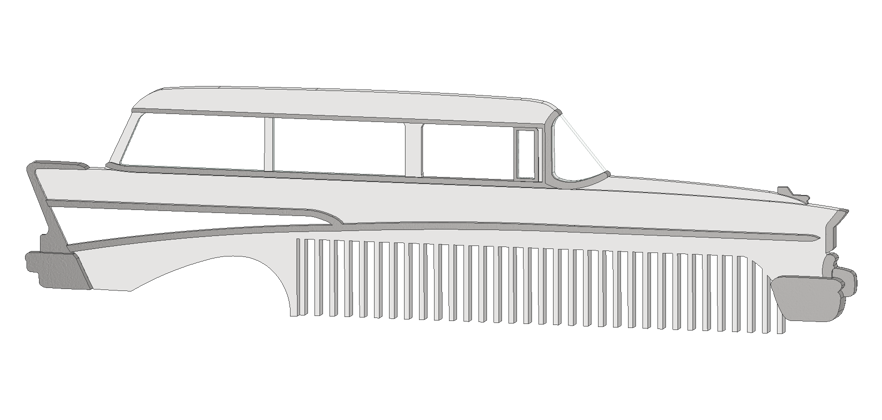 1957 2 Door Wagon 210 Comb