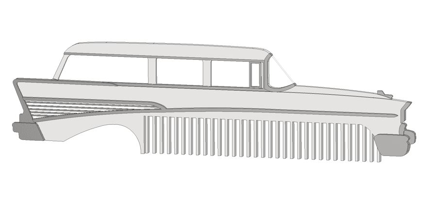 1957 4 Door Wagon BelAir Comb