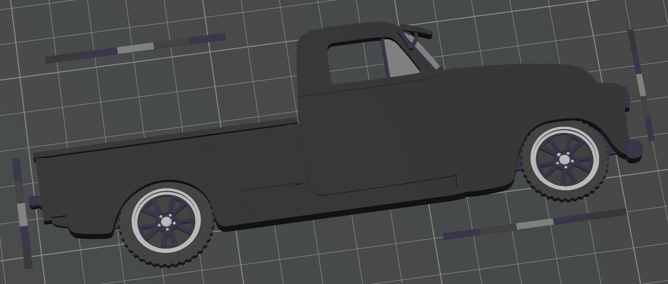 Blacked Out Truck Magnet
