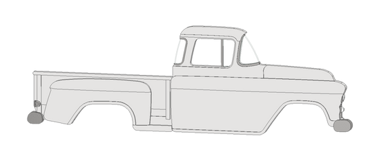 1955-56 Stepside Big Window Magnet