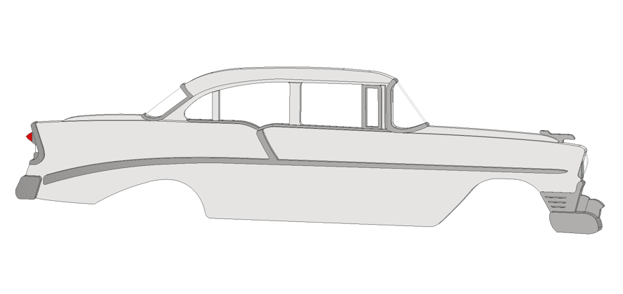 1956 4 Door Sedan 210 Magnet