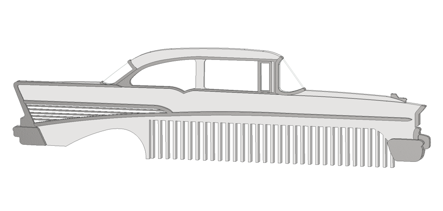 1957 2 Door Sedan BelAir Comb