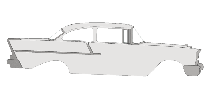 1957 2 Door Sedan 150 Magnet