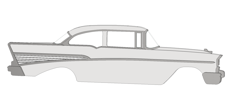 1957 2 Door Sedan BelAir Magnet