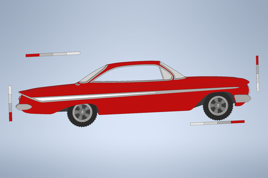 1961 Bubble Top (Maroon & White)